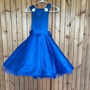 Hello Kitty Blue Satin Costume Dress Sanrio Kawaii Cosplay Party XS